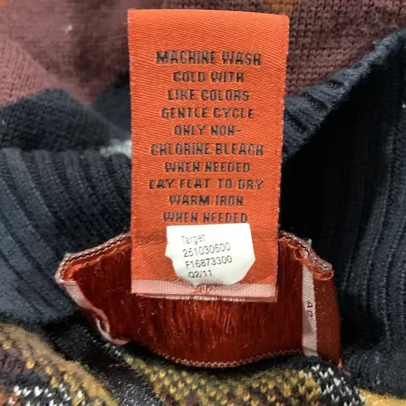 Missoni for Target Chevron Long Chevron Knit Cardigan Rayon Open Sweater Sz XS - Picture 6 of 7